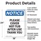 Signmission Please Cover Hot Tub After Use Thank You, 18 in W x Rectangle, Aluminum OS-2PACK-NS-A-1824-V-17359 - alternate 2